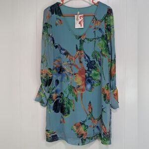 ⭐NWT Teenflo Floral Long Sleeve Dress